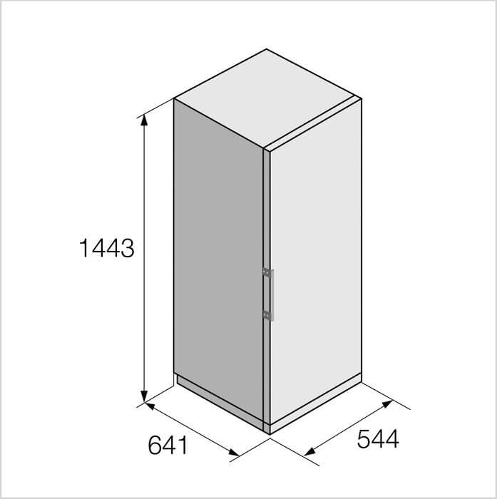 FORS Gefrierschrank freistehend, No Frost, 144.3 cm, Weiss, FFF551444 NE 