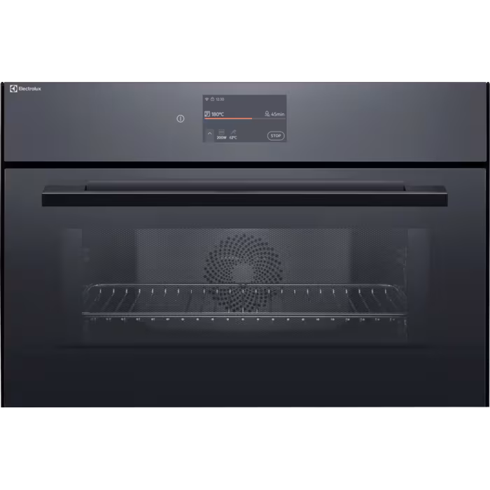 Electrolux CombiMikrowelle, Einbau-Mikrowelle SMS Multifunktions-Ofen 230V, Schwarz Spiegel, EB3GL9KSP