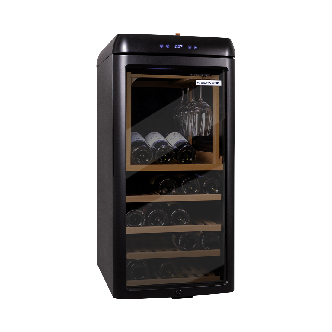 Kibernetik Weinkühlschrank, 93.5 cm, schwarz, PWK24