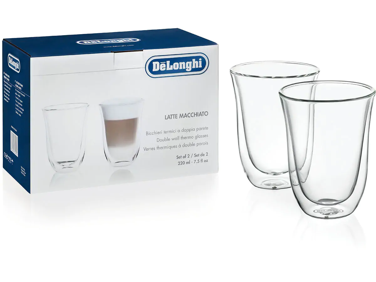 DeLonghi Latte Macchiato Thermogläser 2er-Set, DLSC312 DeLonghi Latte Macchiato Thermogläser 2er-Set, DLSC312