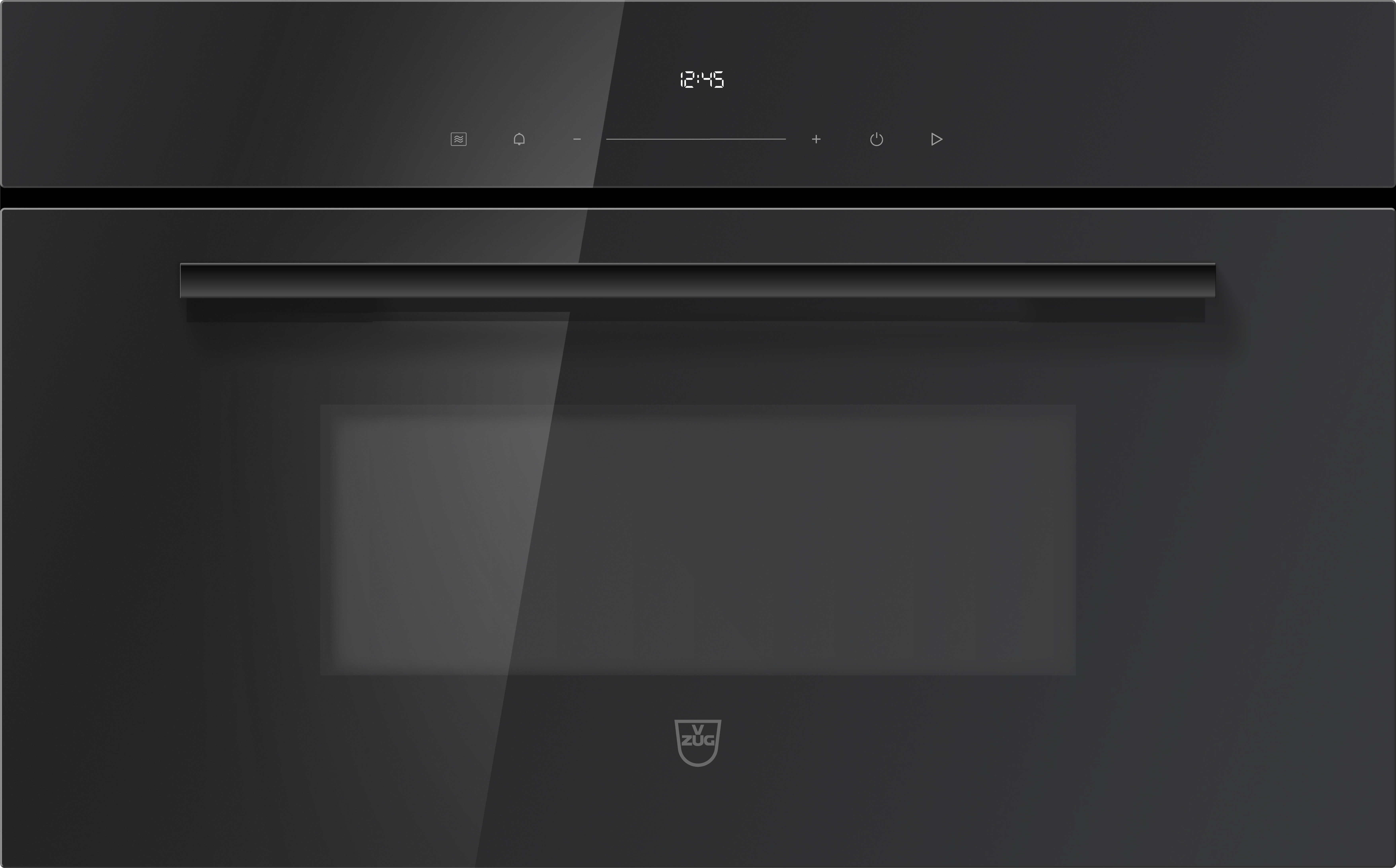 V-ZUG Mikrowelle Miwell V600 38, Glas Nero, 2401900000 V-ZUG Mikrowelle Miwell V600 38, Glas Nero, 2401900000
