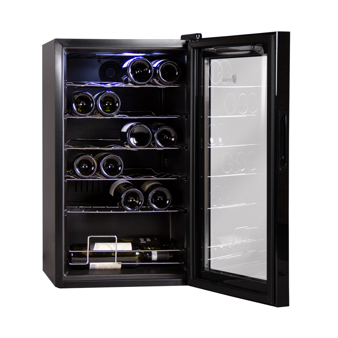 Kibernetik Weinkühlschrank, 75 cm, schwarz, BWS24