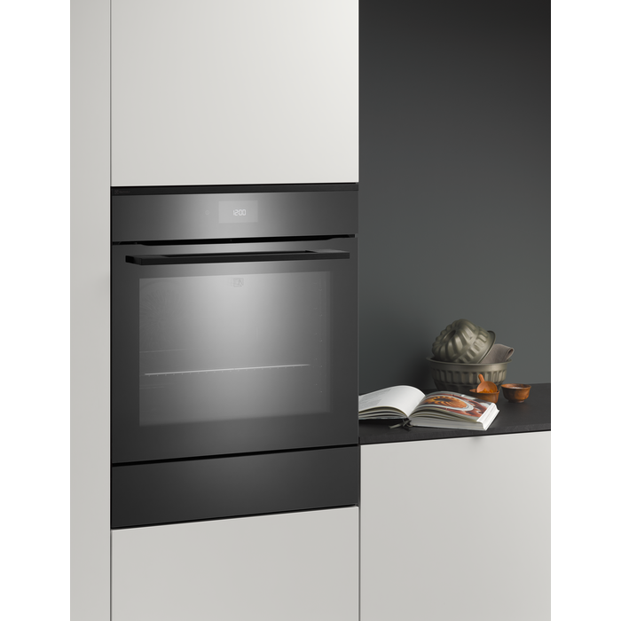 Electrolux Vakuumierschublade, Schwarz-Spiegel-Vollglasfront, VAC140PL