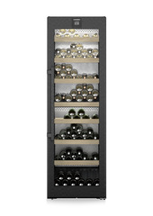 Liebherr Freistehender Weintemperierschrank, Vinidor, F, 185 cm, BlackSteel, WPbsi 5252 => mit 10 Jahren Hersteller-Garantie! 