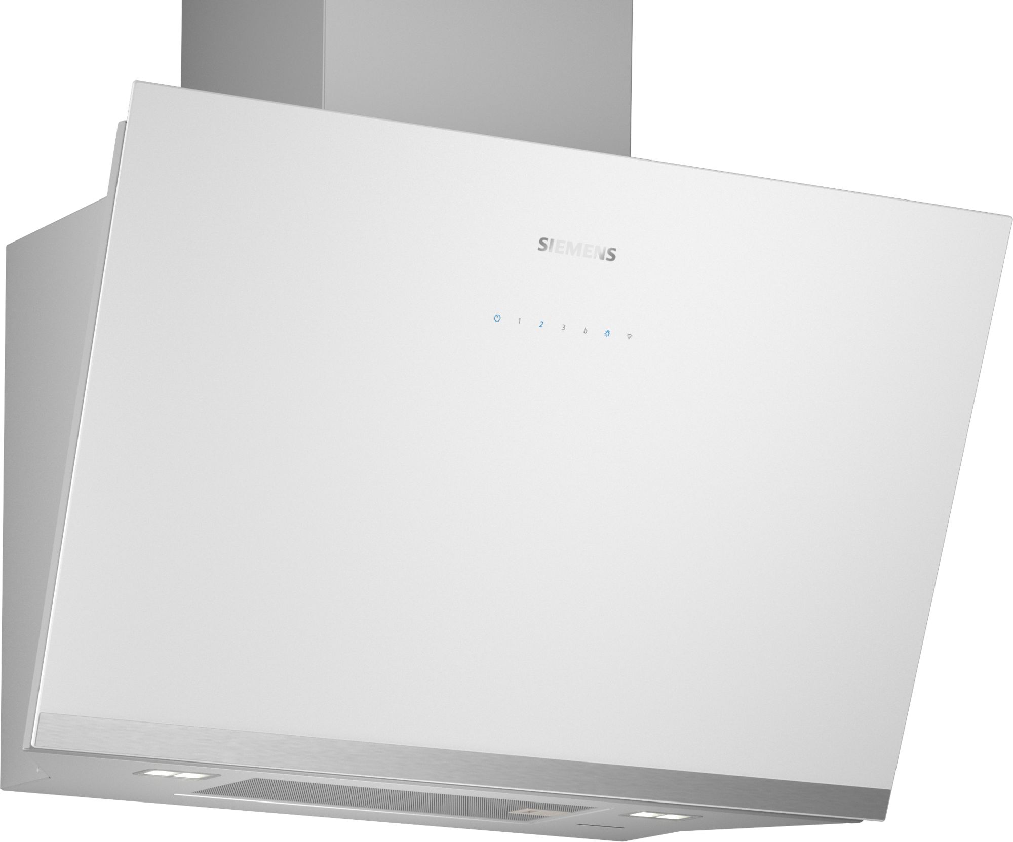 Siemens Wandhaube iQ500, 80 cm, Klarglas bedruckt, Klarglas Weiss bedruckt, LC81KAN20