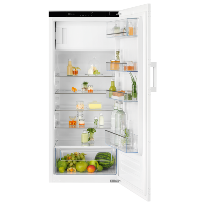 Electrolux Einbau-Kühlschrank mit Gefrierfach, 126.9 cm, Weiss, Türanschlag rechts, EK242SRWE