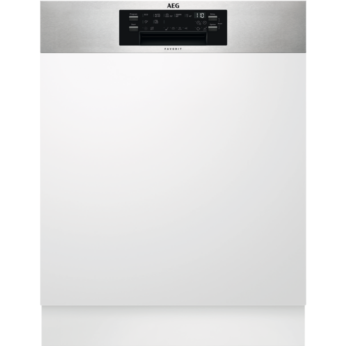 AEG Geschirrspüler EURO-Norm 60 cm, integriert, 13, Edelstahl, GS60AIM