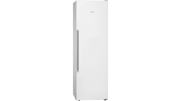 Siemens Freistehender Gefrierschrank iQ500, 186 x 60 cm, weiss, noFrost, GS36NAWEP