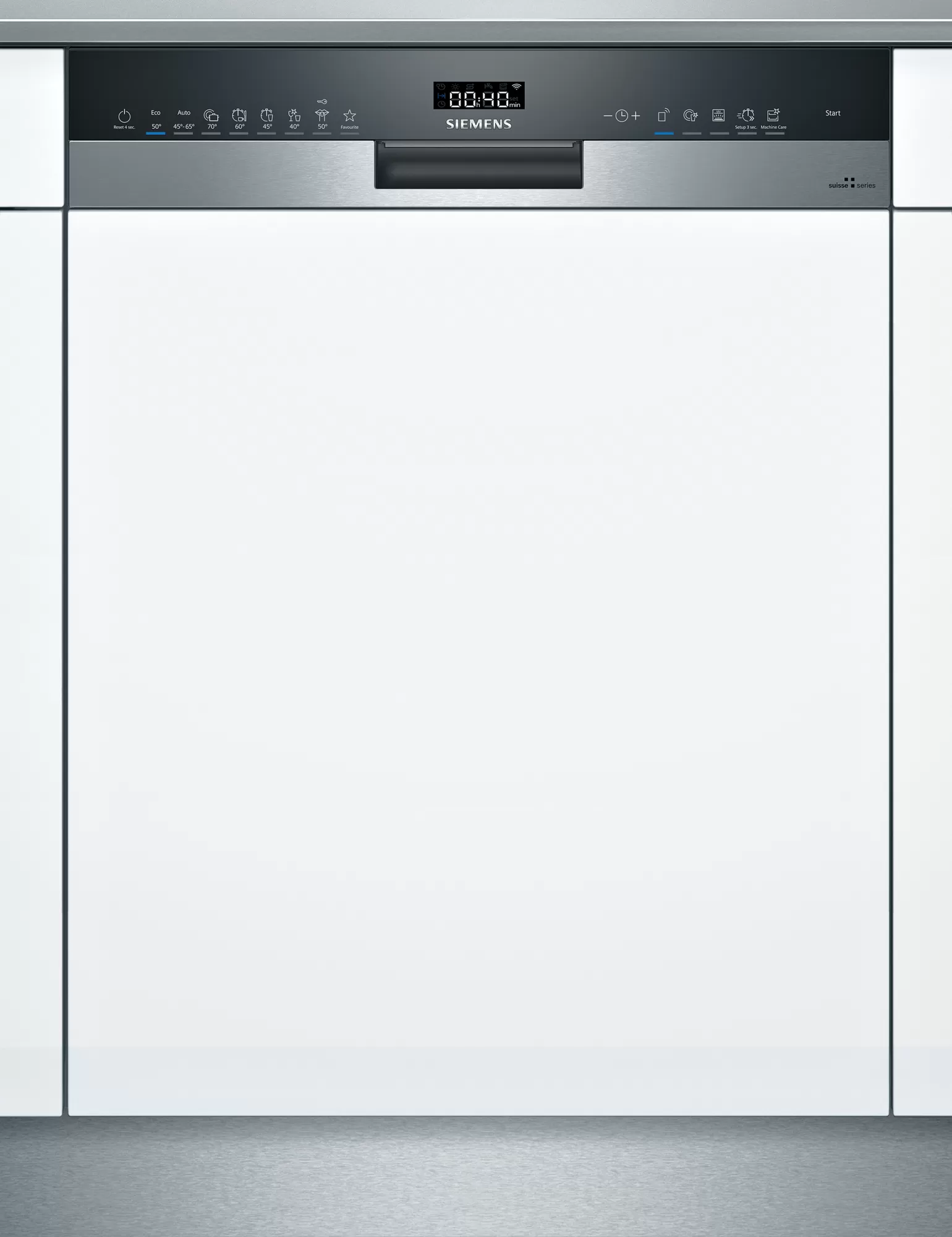 Siemens Geschirrspüler iQ500, 60 cm, teilintegriert, Edelstahl, Grossraum XXL, SX55ZS57CH